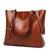 Waxing Leather Bucket Bag