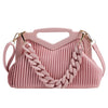 Triangle Handbag Pleated Shoulder Bag